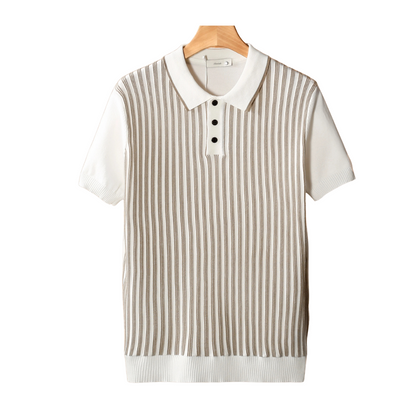 NOBA VERTICAL STRIPED POLO